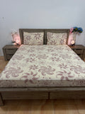 XL Jumbo Super King Flat glacé cotton