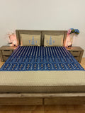 Blue base Fitted Super King cotton