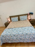 4PCS Super king Comforter with FITTED bedsheet