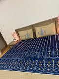 Blue base Fitted Super King cotton